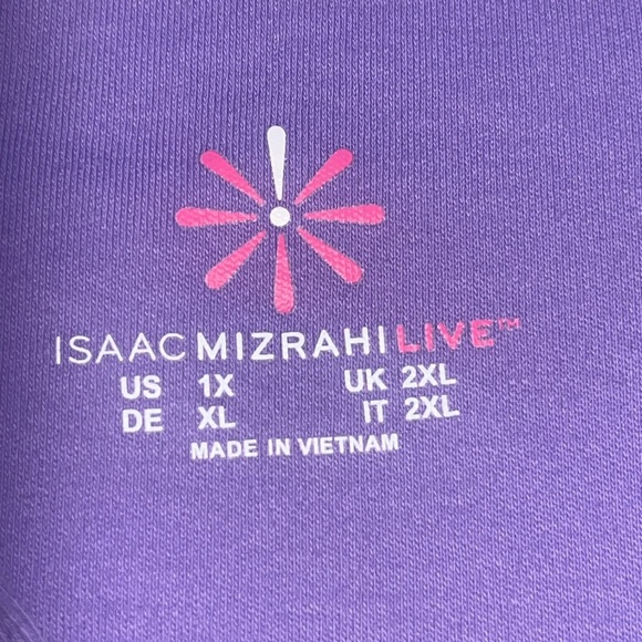 Isaac Mizrahi Live! Women’s Short Sleeve Pima Cotton Polo Top size 1X - Picture 4 of 7